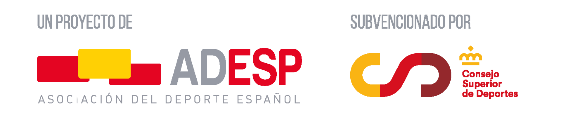 ADESP — Asociación del Deporte Español · Subvencionado por el Consejo Superior de Deportes
